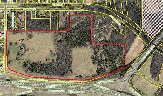 Map or proposed Efland Industrial Park
