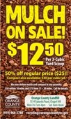 Mulch on sale for $12.50