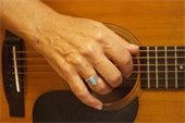 Folk Music Guitar - hand strumming guitar