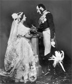 Wedding photo of England's Queen Victoria and Prince Albert