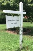 Berry Brick House - Hillsborough -  heritage sign