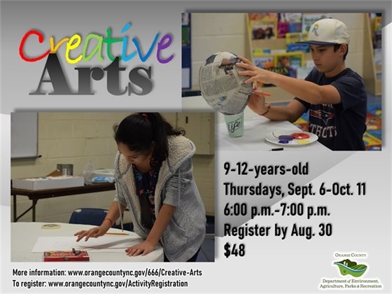 Creative Arts - ages 9-12-years-old