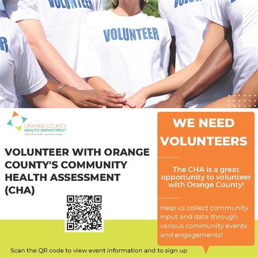 Volunteer for Orange County's Community Health Assessment