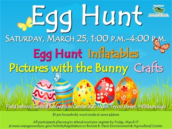 Egg Hunt - Saturday, March 25