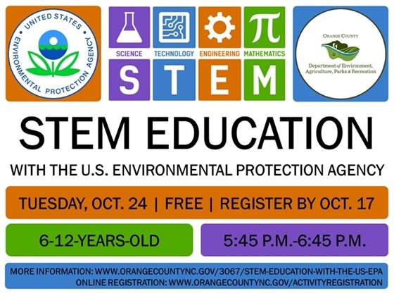 STEM Education with the US EPA - ages 6-12-years-old