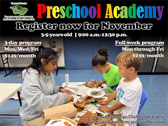Preschool Academy - ages 3-5-years-old