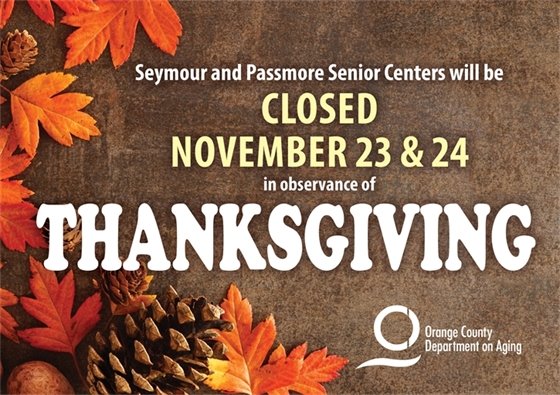 Closed for Thanksgiving holiday.
