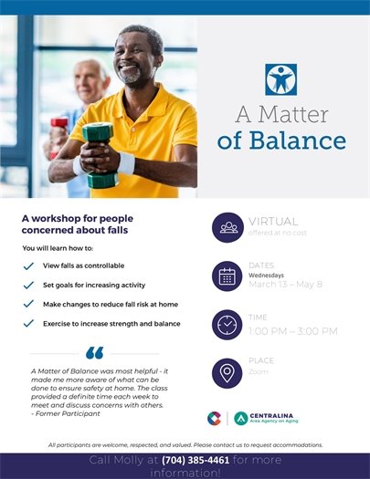 A Matter of Balance program flyer