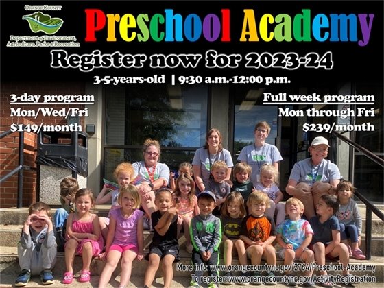 Preschool Academy - ages 3-5-years-old