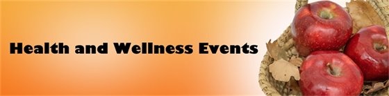 apples - fall leaves - "Health and Wellness Events"