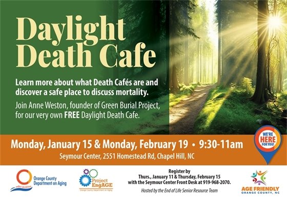 Daylight Death Cafe flyer