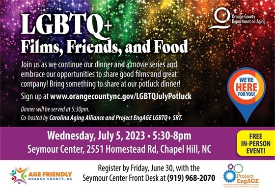 LGBTQ+ Films, Friends and Food