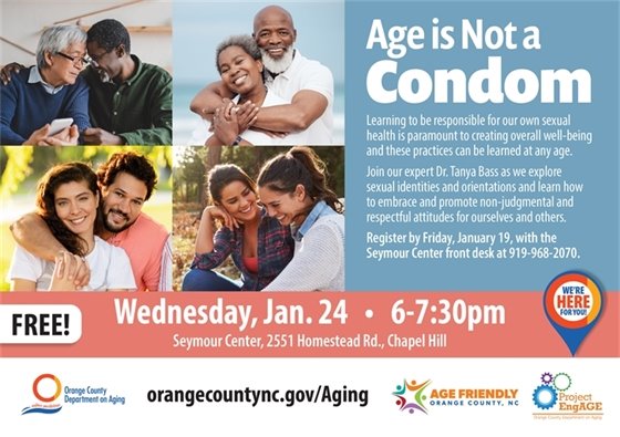 Age is Not a Condom flyer