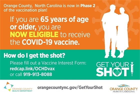 If you are 65 years of age or older, you are now eligible to receive the COVID-19 vaccine