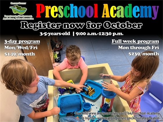Preschool Academy - ages 3-5-years-old