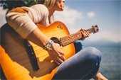 woman - acoustic guitar