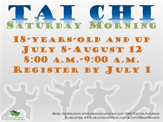 Tai Chi Saturdays - ages 18 and up