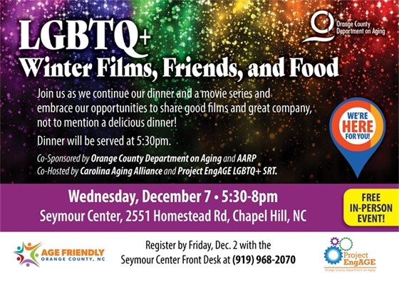 LGBTQ+ Dinner, Movie & Friends
