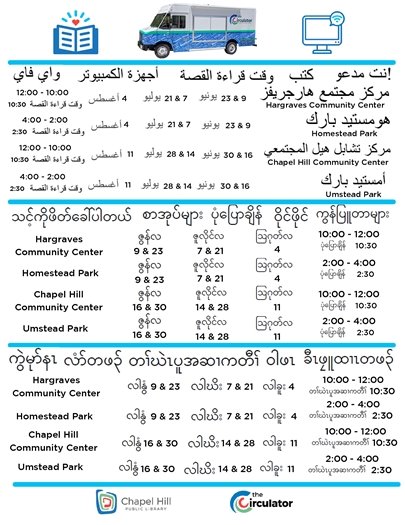 Flyer in multiple languages