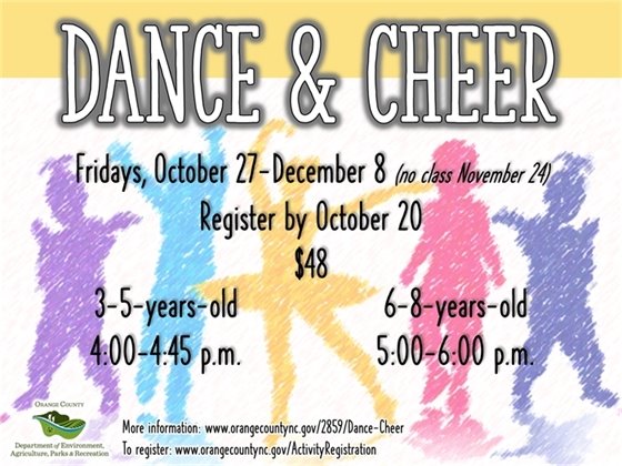 Dance & Cheer - ages 3-8-years-old