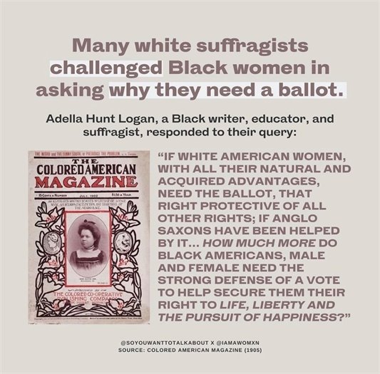  In commemorating the 100th anniversary of the 19th Amendment, let's remember the battle for equality is FAR from over