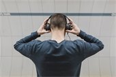 man- headphones - hearing - listening