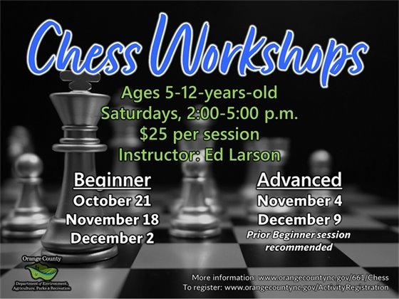 Chess Workshops - ages 5-12-years-old