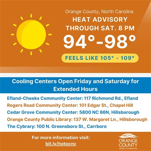 Cooling Centers graphic
