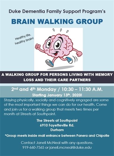 Duke Dementia Family Support Program's Brain Walking Group