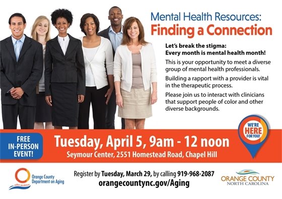 Diverse group of professionals - Mental Health Resources Event