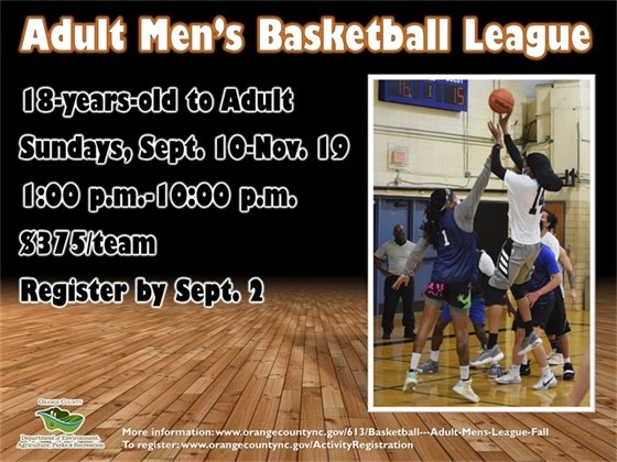 Adult Men's Basketball - ages 18 and up