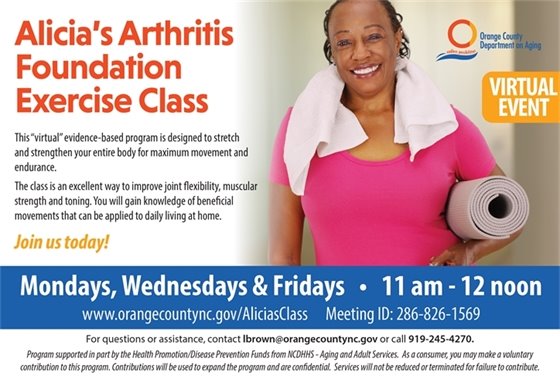Alicia's Arthritis Foundation Exercise Class