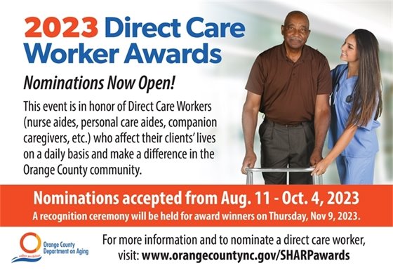 2023 Direct Care Worker Awards - Nominations Open until October 4