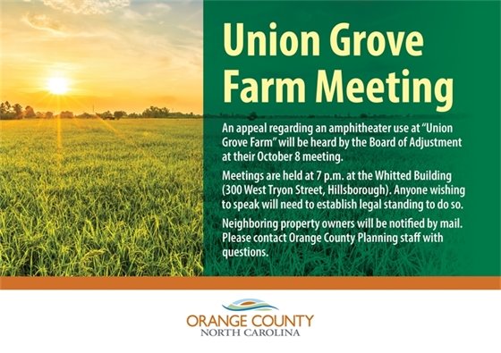 Union Grove Farm Meeting
