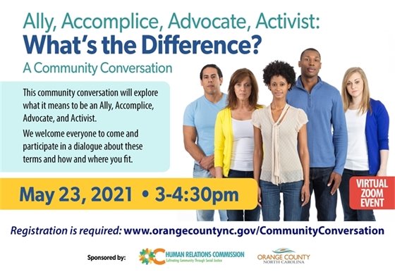 Ally, Accomplice, Advocate, and Activist: What's the Difference? graphic