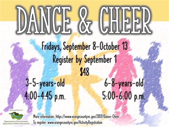Dance & Cheer - ages 3-8-years-old