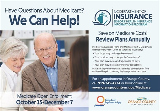 Medicare Open Enrollment: Oct 15 - Dec 7