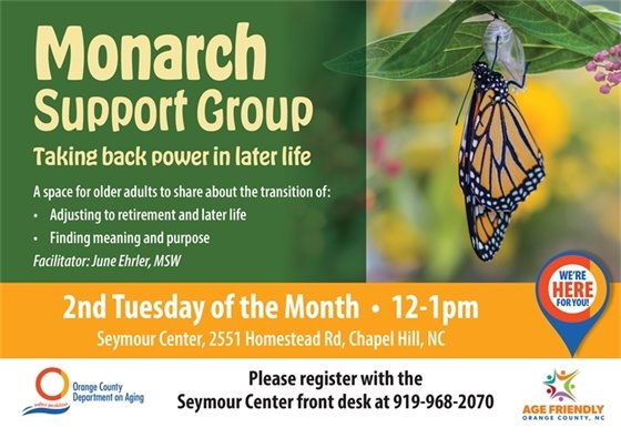 Monarch support group flyer
