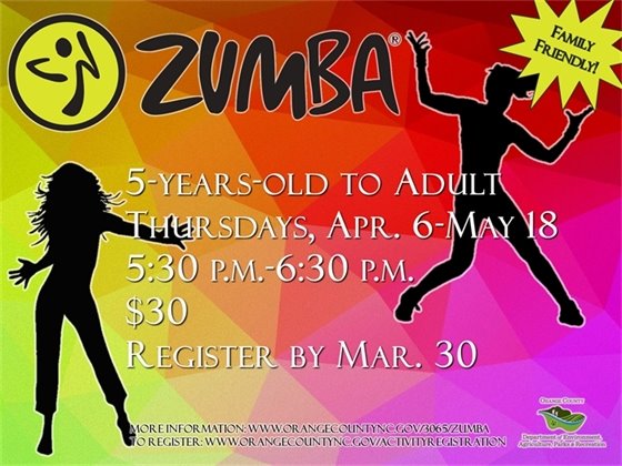 Zumba - ages 5 to adult