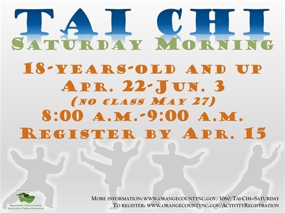 Tai Chi (Saturdays) - ages 18-years-old to Adult