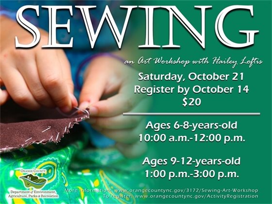 Sewing - ages 6-12-years-old