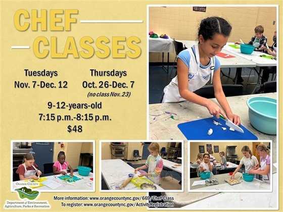 Chef classes - 9-12-years-old
