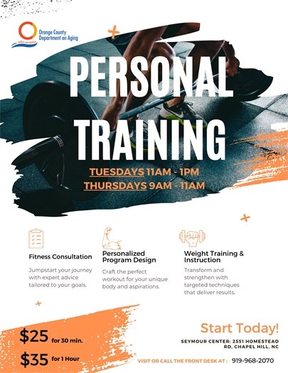 Personal Training flyer