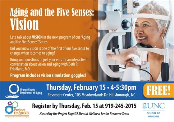 Aging and the 5 Senses: Vision flyer