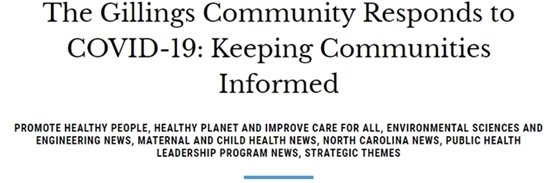 UNC Gillings School of Global Public Health