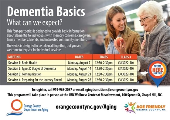 Dementia Basics - August 2023 - Meadowmont Wellness Center