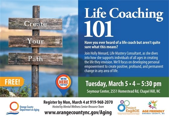 Life coaching 101 flyer