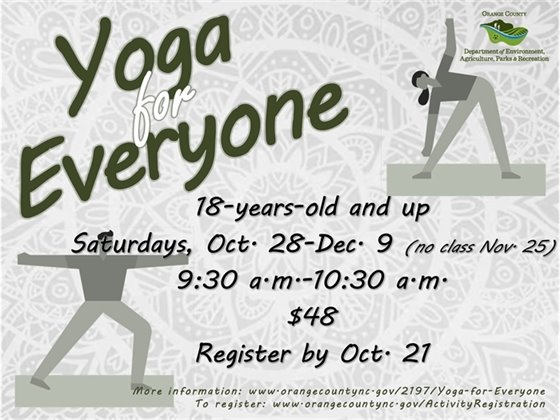 Yoga - ages 18-years-old to Adult