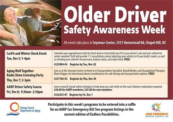 Older Driver Safety Awareness Week Programs 2023