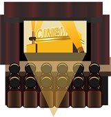 movie theater clipart